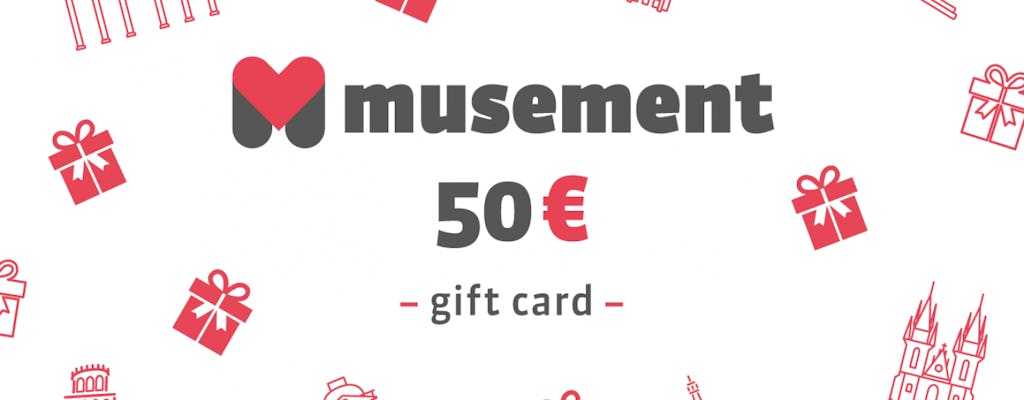 50% di sconto su Musement Card da 50€ - Valida per un anno