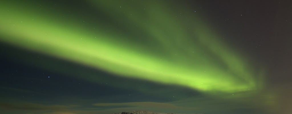 Nordlichter mit dem Boot von Reykjavik