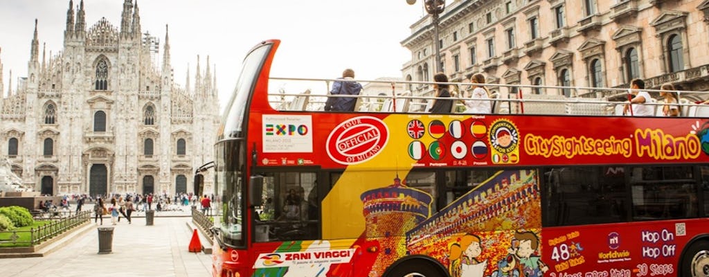 Milan hop-on hop-off bus tour: 24, 48, 72-hour tickets