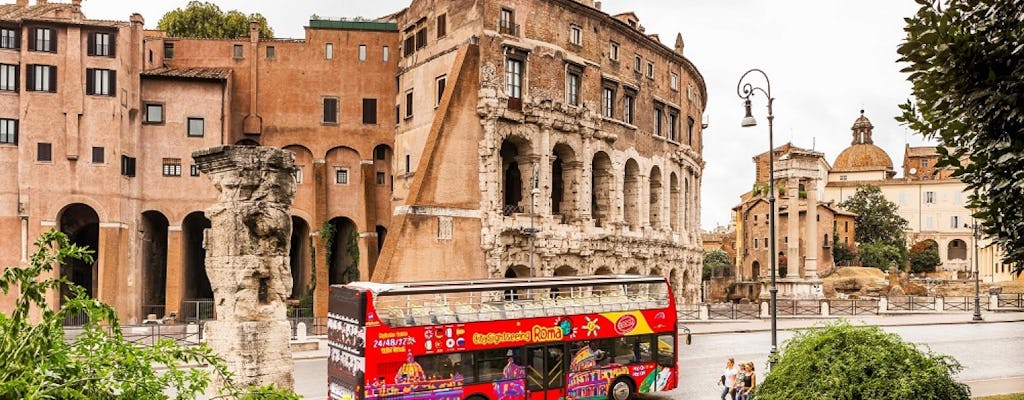 City Sightseeing Rome Hop-on Hop-off Bus Tour Bilhete de 24, 48 ou 72 horas