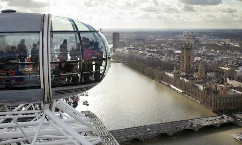 The London Eye beside the River Thames
