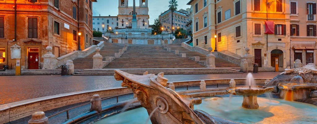 Tour delle piazze di Roma al tramonto