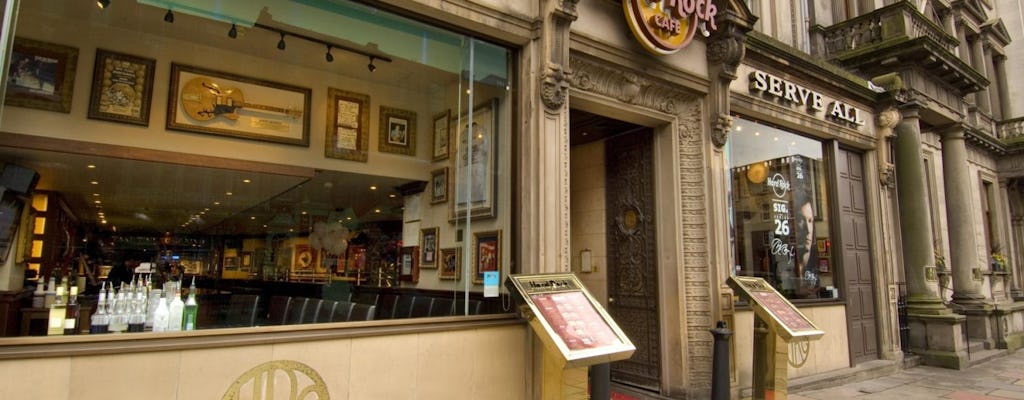 Ingresso prioritario all'Hard Rock Cafe di Edimburgo con pranzo o cena