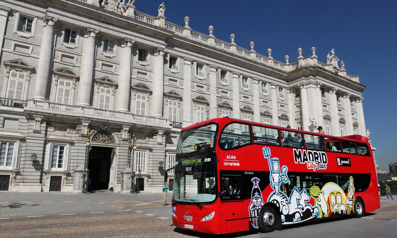 Madridin kaupunkikierros Hop-on Hop-off -bussilla