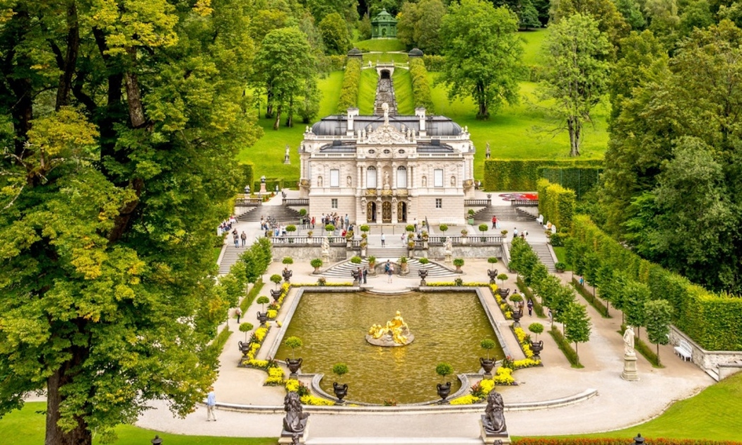 The elegant Linderhof Palace was built in the style of Versailles by the Bavarian king Ludwig II. Take a look inside the house and life of the...