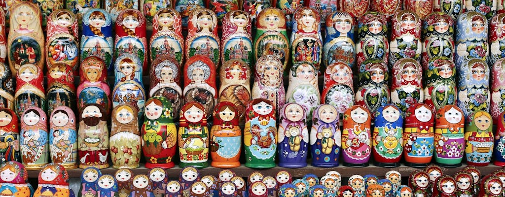 Matryoshka doll private painting class in St Petersburg