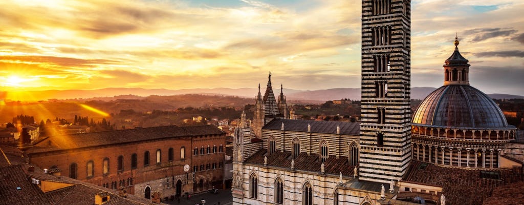 Siena, San Gimignano, Monteriggioni und Chianti mit Mittagessen