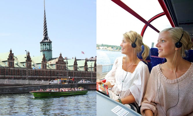 Visite de Copenhague en bus panoramique et croisière d'une heure sur le canal
