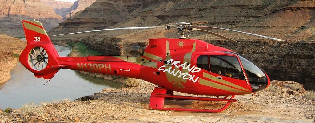 Grand Canyon: tour in elicottero e picnic con champagne