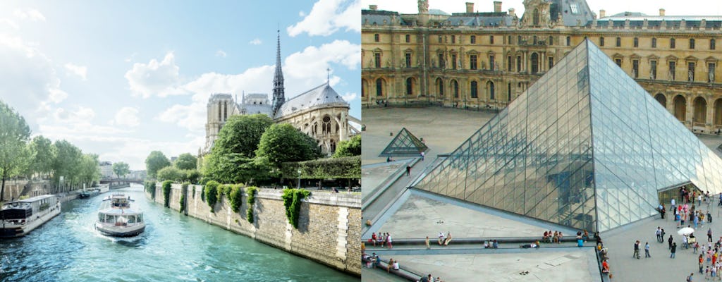 Tour durch Louvre und Notre Dame mit Bootsfahrt