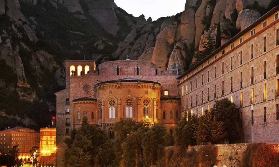 Magical night in Montserrat with transport from Barcelona and hotel