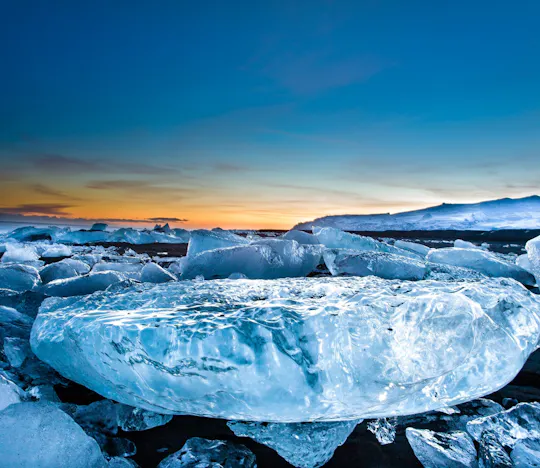 Excursion d'une journée au lagon glaciaire de Jökulsárlón au départ de Reykjavik