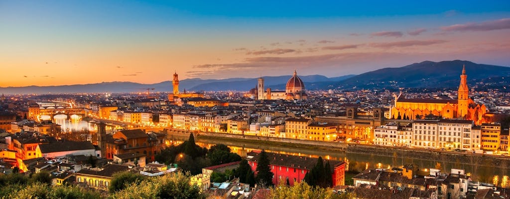 E-bike night tour of Florence with stunning view from Piazzale Michelangelo