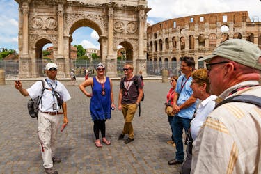 Visite guidée de l’entrée des gladiateurs et de l’Arène du Colisée, du Forum Romain et du Mont Palatin