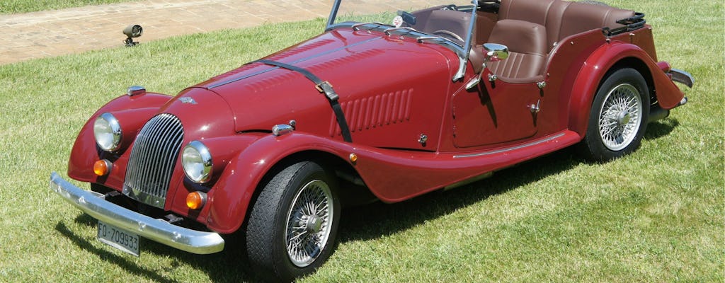 Vintage car tour in medieval Tuscany