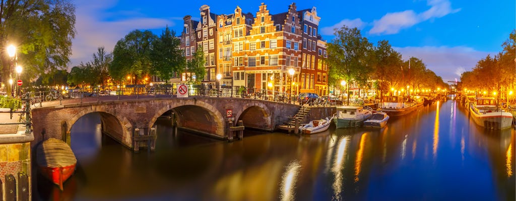 Crucero nocturno por los canales de Ámsterdam