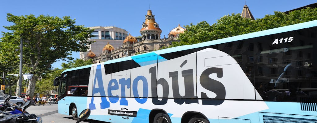 Navette Aerobús entre l'aéroport et le centre-ville de Barcelone