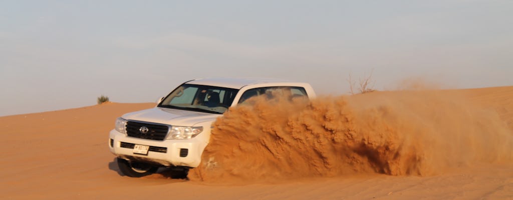 Desert safari with sandboarding and dinner from Dubai