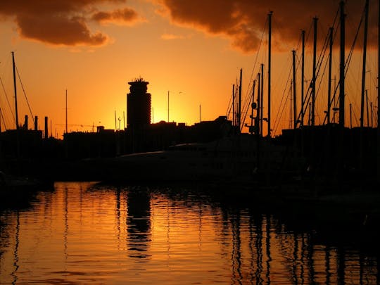 Barcelona sunset sailing cruise