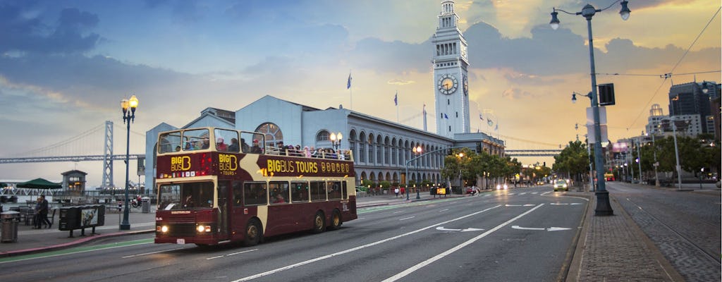 Hop-on, hop-off-tour met grote bus door San Francisco