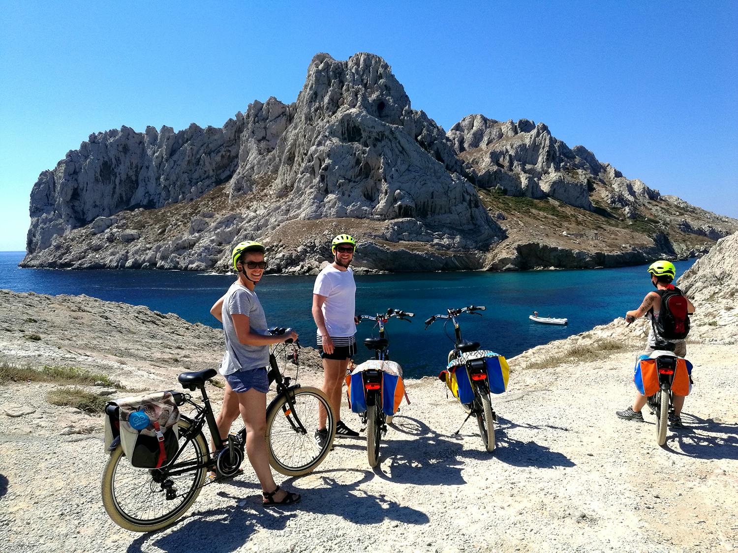 Passeio de bicicleta elétrica de Marselha a Calanques