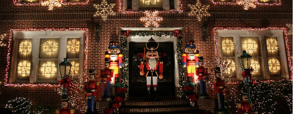 Christmas lights tour in Dyker Heights, Brooklyn