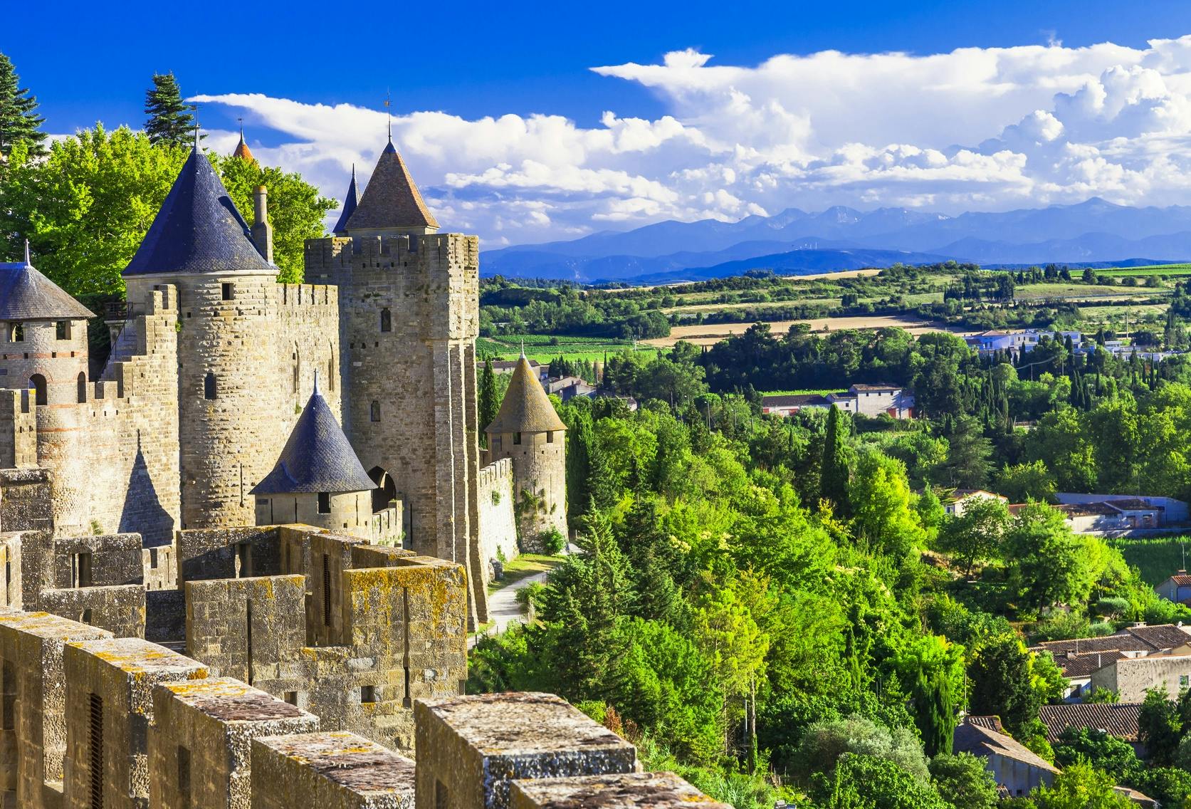 Ausflug zur befestigten Stadt Carcassonne ab Toulouse