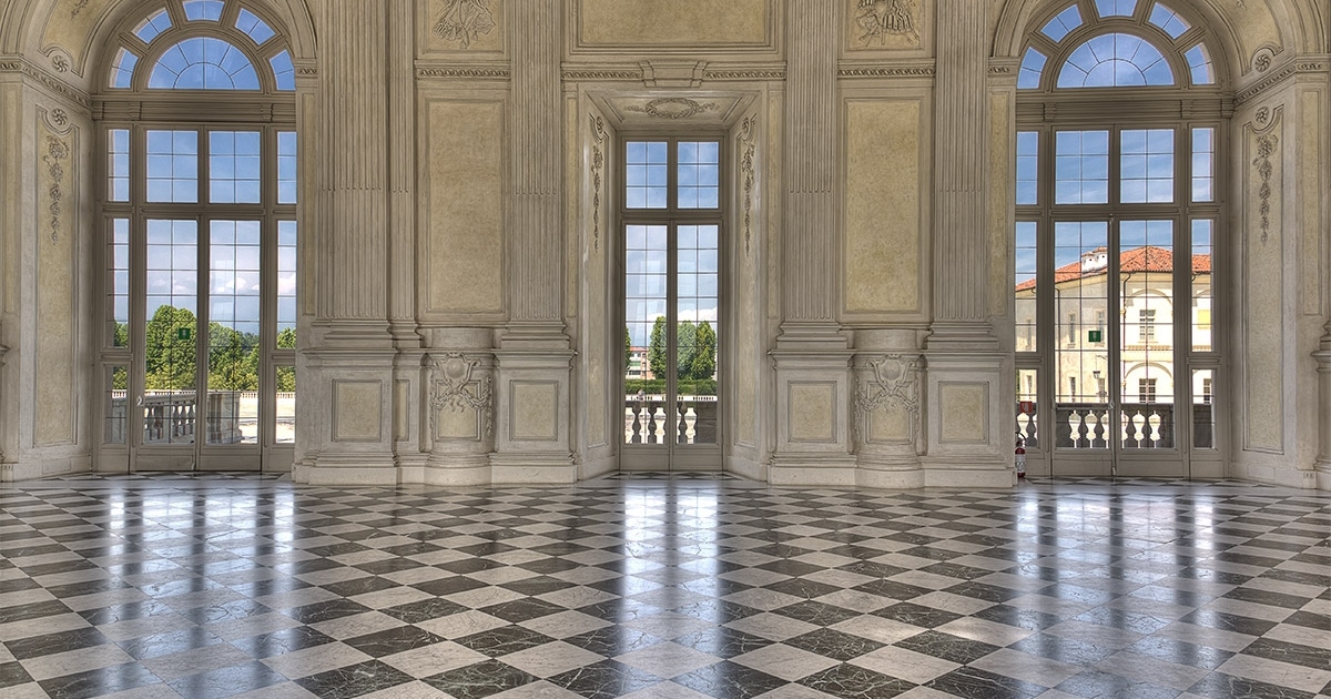 The inside of the Palace of Venaria (Italian: Reggia di Venaria