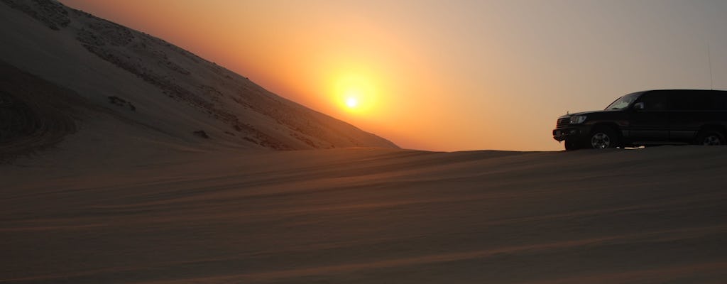 'S nachts woestijn safari uit Doha met diner