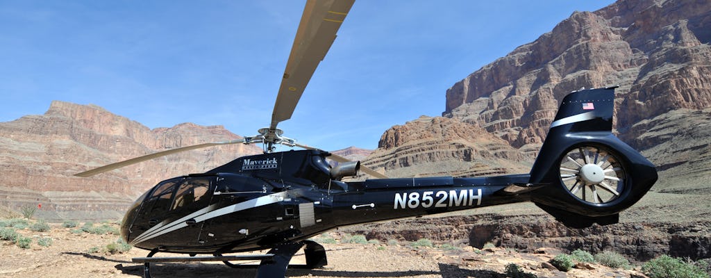 Free Spirit Grand Canyon landing helicopter flight + champagne toast from South Las Vegas