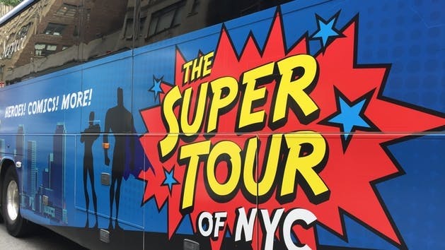 Superhero bus tour of NYC Musement