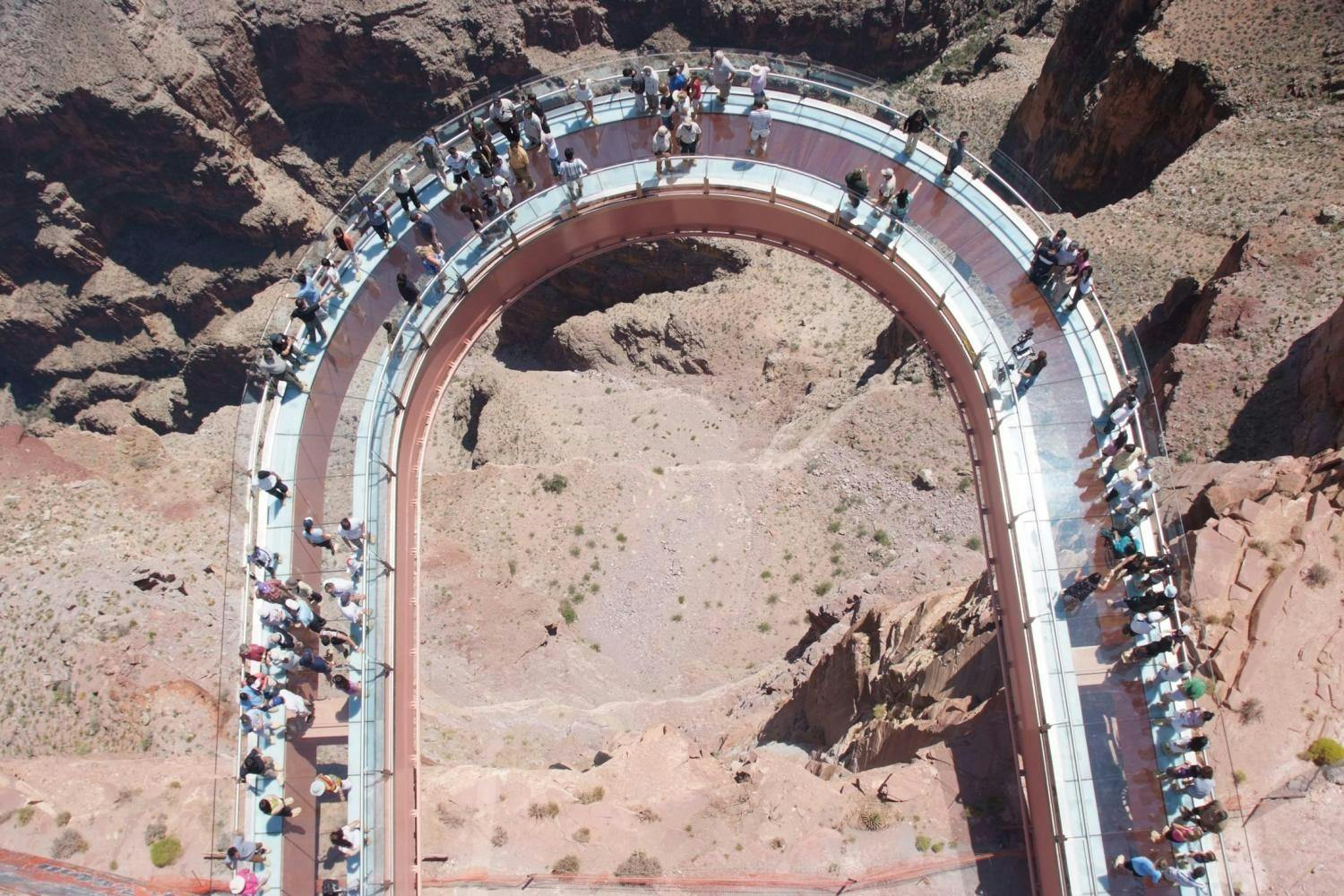 Grand Canyon West Rim by limo van with Skywalk ticket Hoover Dam stop