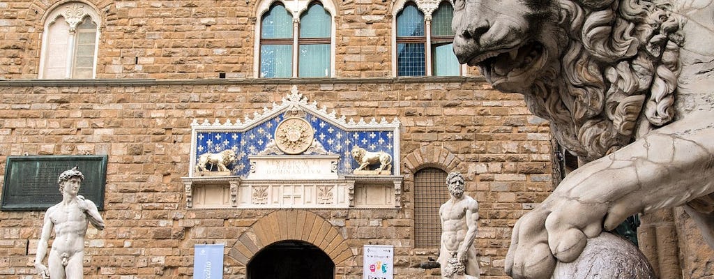 Accademia Gallery guided tour with 24 or 48-hour hop-on hop-off bus tickets