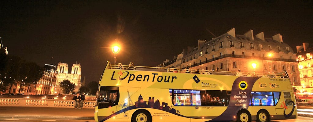Hop-on hop-off bus l'Open Tour Parijs en avondtour