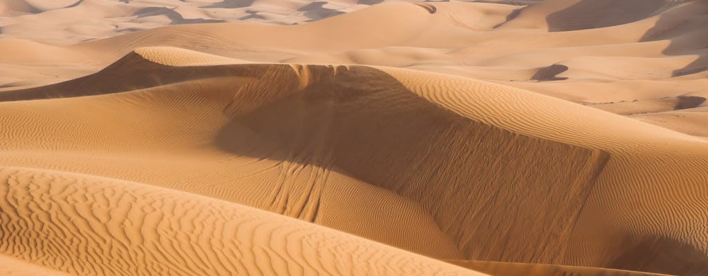 Safari matinal no deserto de Dubai com passeio de camelo