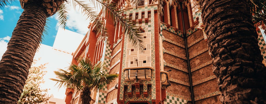 Entradas e visita guiada pela Casa Vicens de Gaudí com tour pelo Parque Güell