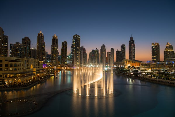 Promenada Dubai Fountain Boardwalk bilety na pokaz