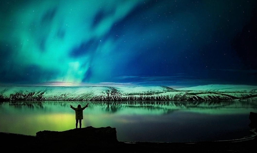 Islândia: Excursão de ônibus para a aurora boreal saindo de Reykjavik