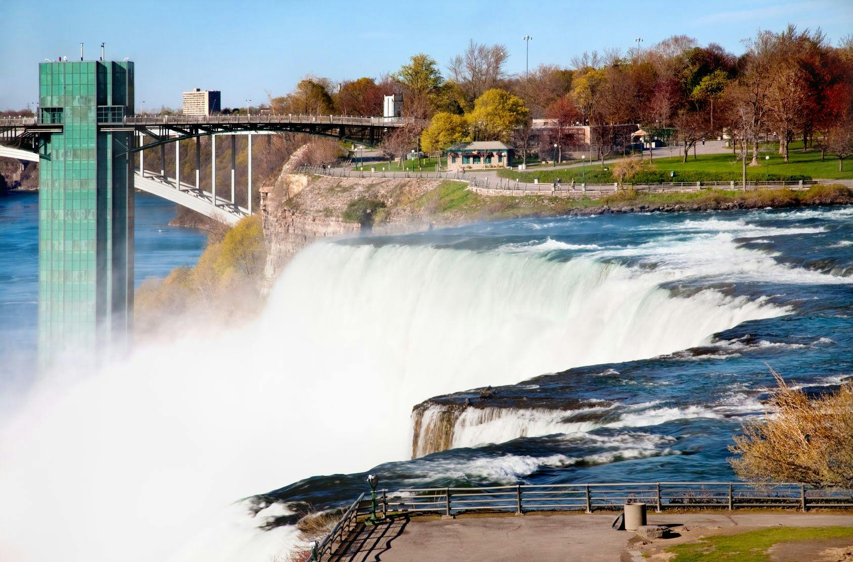Dagsudflugt til Niagara Falls fra New York med valgfri bådrundfart