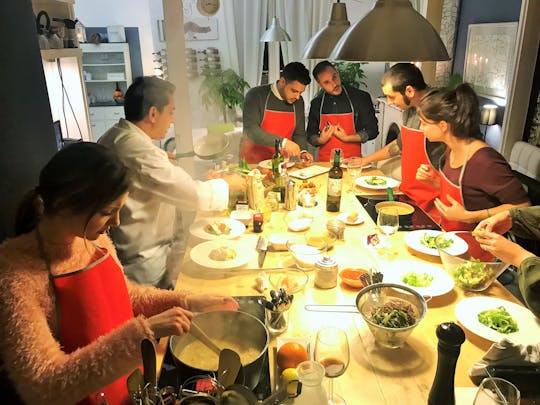 Lezione di cucina e visita del mercato La Boquería a Barcellona