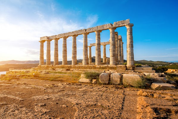 Excursão de meio dia à tarde pelo Cabo Sounion e Templo de Poseidon saindo de Atenas