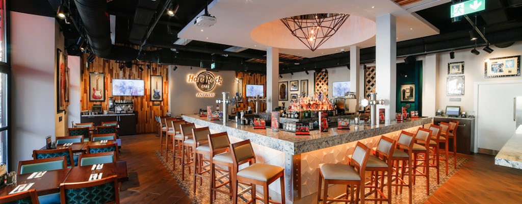 Hard Rock Cafe Antwerp: priority seating with menu