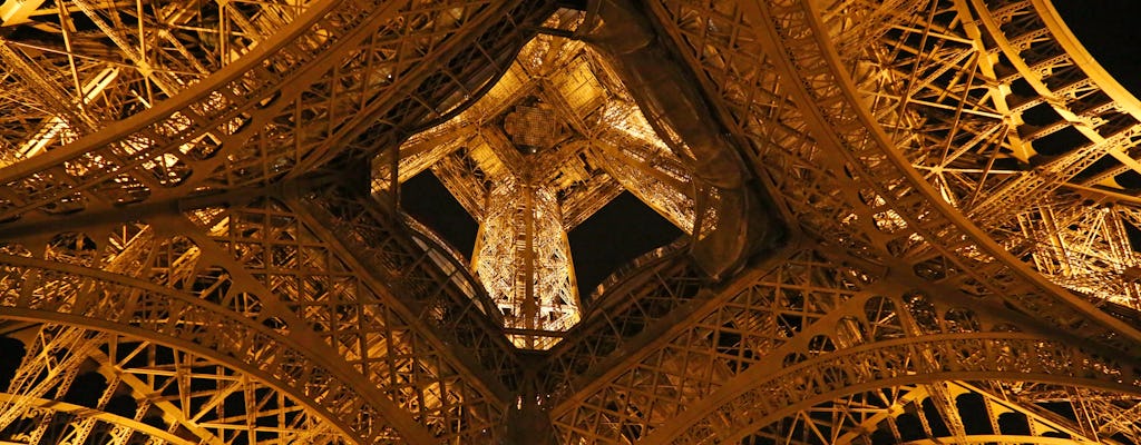 Torre Eiffel 2º andar e cruzeiro Sena de noite