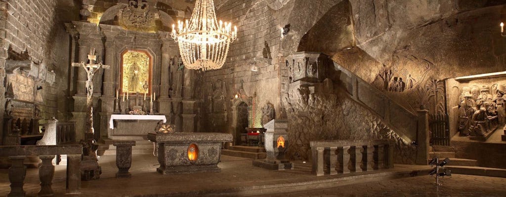 Visita guiada pela Mina de sal de Wieliczka saindo de Cracóvia com transfer