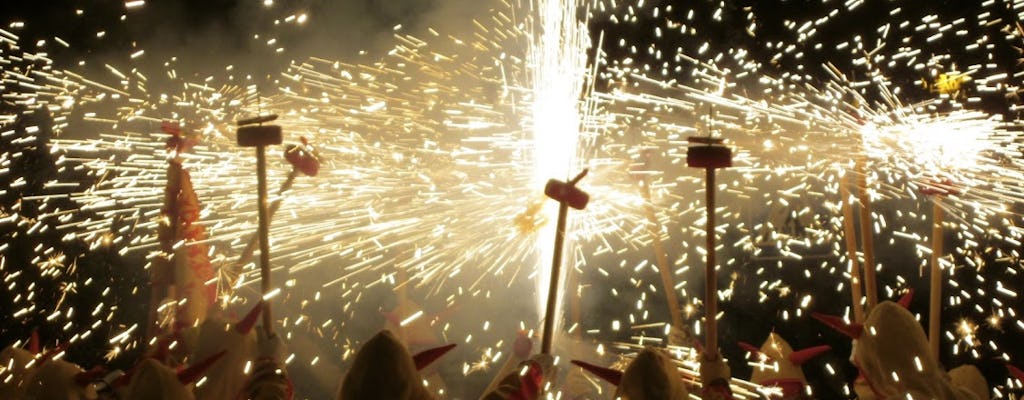 Traditional correfoc tour from Barcelona