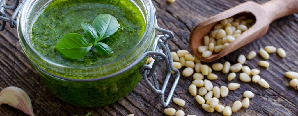 Aula de culinária pesto em Levanto