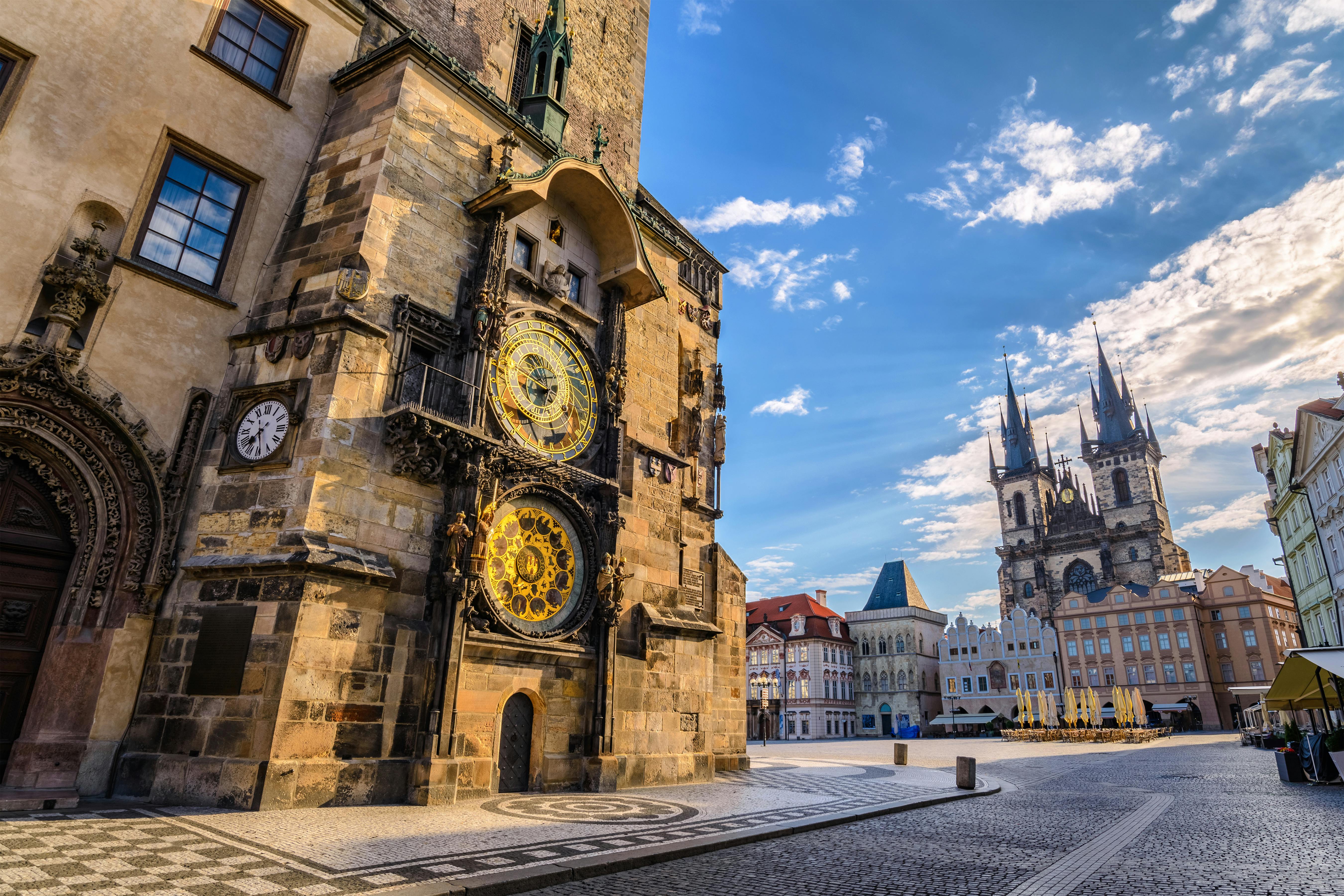 Billet til Prags astronomiske klokketårn og valgfri audioguide