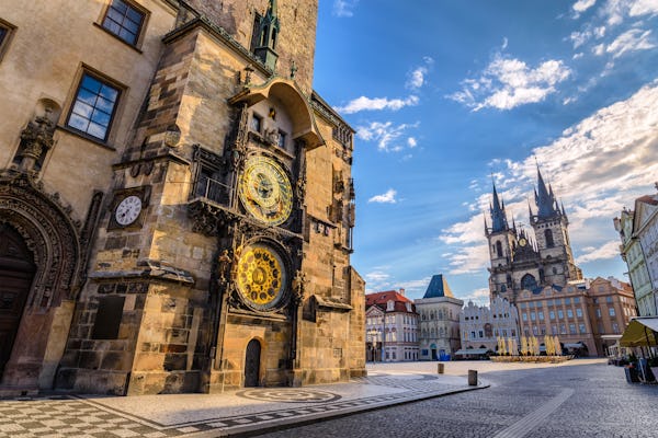 Billet pour la tour de l'horloge astronomique de Prague et audioguide en option