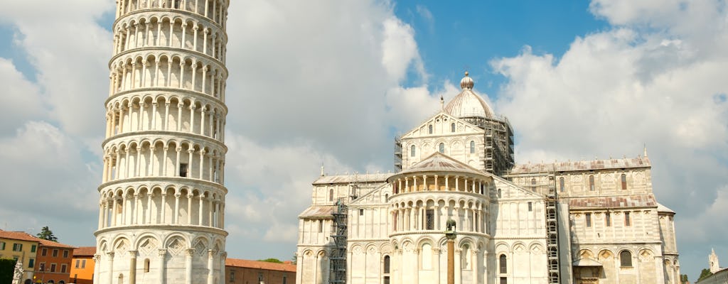 Bilhetes de entrada para a Torre de Pisa, a Catedral, o cemitério, o Batistério e Museo delle Sinopie