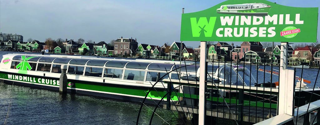 Tour in autobus sali scendi dei mulini a vento e villaggi olandesi con crociera sul canale di Zaanse Schans